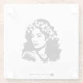 HAWAIIAN GIRL 1 GLASUNTERSETZER (Rückseite)