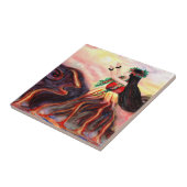 Hawaiian Goddess Pele Keramik Tile Fliese (Seite)