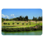 Hawaiian Golf Course Foto Magnet (Horizontal)