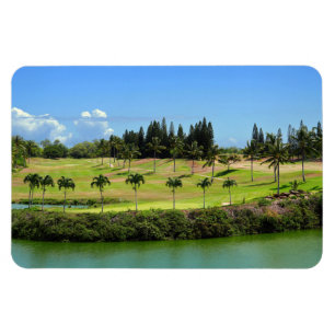 Hawaiian Golf Course Foto Magnet