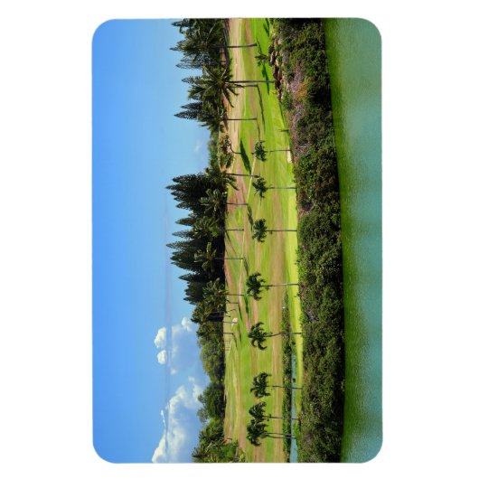 Hawaiian Golf Course Foto Magnet (Vertikal)
