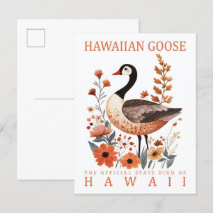 Hawaiian Goose Bird of Hawaii USA Travel Postkarte