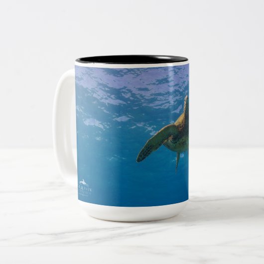 Hawaiian Green Sea Turtle Hug Tasse (Vorderseite Links)