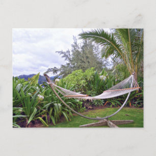 "Hawaiian Hammock, Wainiha Bay, Kauai, Hawaii Postkarte
