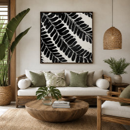 Hawaiian Haole Koa-Leucaena-Blatt Leinwanddruck