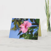 Hawaiian Happy Birthday Deep Yellow Hibiscus Card Karte (Rückseite)