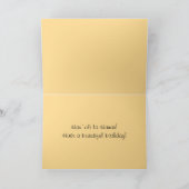 Hawaiian Happy Birthday Tropical Sunset Karte (Innenseite)