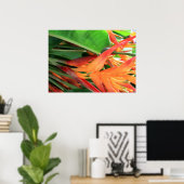 Hawaiian Heliconia Blume Poster (Heimbüro)