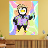 Hawaiian Hemd Pinguin Leinwanddruck (Insitu (Wohnzimmer))