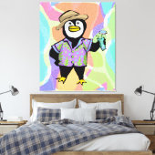 Hawaiian Hemd Pinguin Leinwanddruck (Insitu (Schlafzimmer))