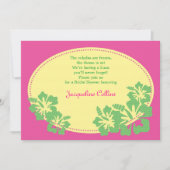 Hawaiian Hibiskus Bridal Dusche Einladung (Vorderseite)