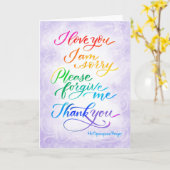 Hawaiian Ho' Oponopono Gebet Card Karte (Gelbe Blume)