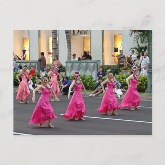 Hawaiian Holiday Parade Postkarte (Vorderseite)