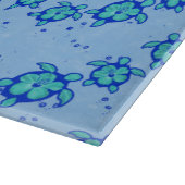 Hawaiian Honu Hibiscus Sea Turtles Schneidebrett (Ecke)