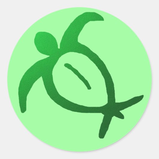 Hawaiian Honu Petroglyph - Aufkleber (Vorderseite)