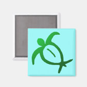 Hawaiian Honu Petroglyph - Magnet (Vorderseite/Rückseite)