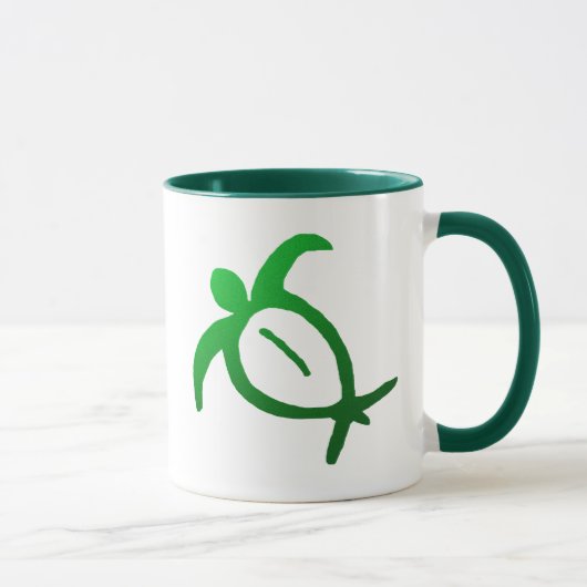 Hawaiian Honu Petroglyph - Mug Tasse (Rechts)