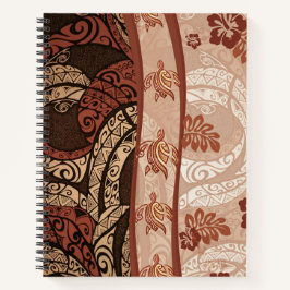 Hawaiian Honu Tapa Cloud Notebook Notizblock
