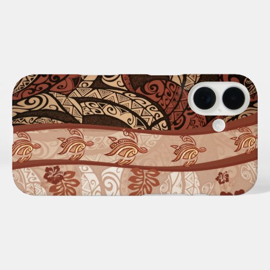 Hawaiian Honu Tapa Fusion Phone Case (Rückseite (Horizontal))