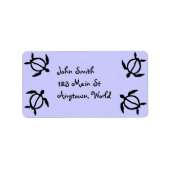 Hawaiian Honu Turtle Adressaufkleber (Vorne)