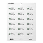 Hawaiian Honu Turtle Adressaufkleber (Vorne)
