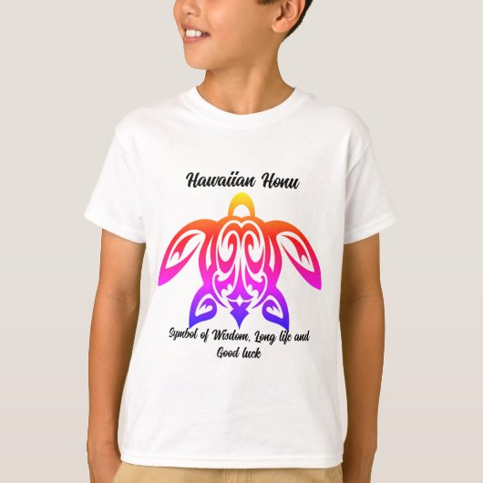 Hawaiian Honu Turtle Youth T - Shirt (Vorderseite)