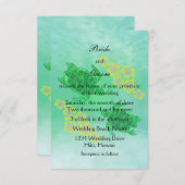 Hawaiian Honu Wedding Einladung (Vorne/Hinten)