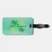 Hawaiian Honu Wedding Gepäckanhänger (Rückseite horizontal)