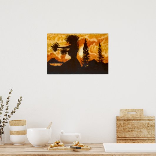 Hawaiian Hula Dancer Poster (Küche)