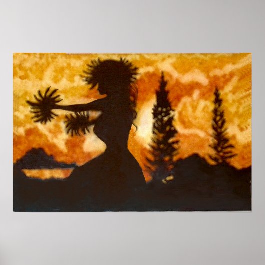 Hawaiian Hula Dancer Poster (Vorne)