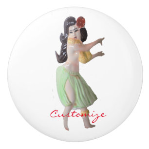 Hawaiian Hula Dancer Thunder_Cove Keramikknauf