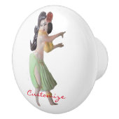 Hawaiian Hula Dancer Thunder_Cove Keramikknauf (Rechts)