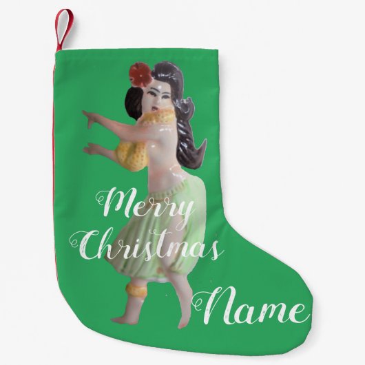 Hawaiian Hula Dancer Thunder_Cove Kleiner Weihnachtsstrumpf (Vorderseite)