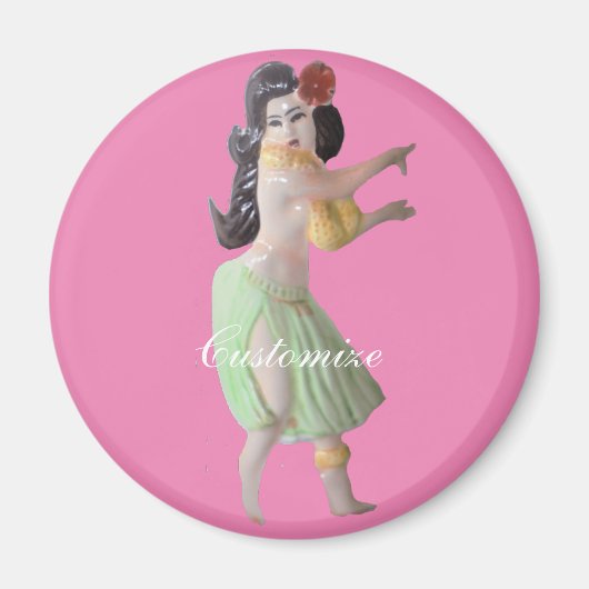Hawaiian Hula Dancer Thunder_Cove Magnet (Vorne)