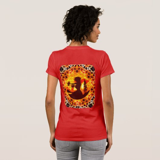 Hawaiian Hula Dancers T-Shirt (Schwarz voll)
