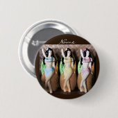 Hawaiian Hula Dancers Thunder_Cove Button (Vorne & Hinten)