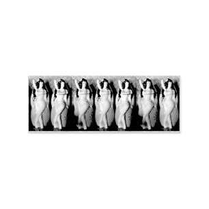 Hawaiian Hula Dancers Thunder_Cove Gummistempel