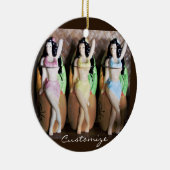Hawaiian Hula Dancers Thunder_Cove Keramik Ornament (Rechts)