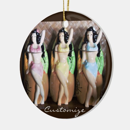 Hawaiian Hula Dancers Thunder_Cove Keramik Ornament (Links)
