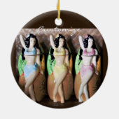 Hawaiian Hula Dancers Thunder_Cove Keramik Ornament (Hinten)