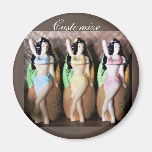 Hawaiian Hula Dancers Thunder_Cove Magnet (Vorne)