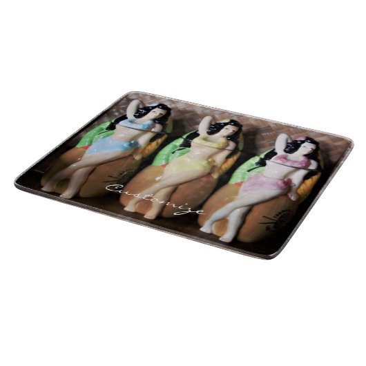 Hawaiian Hula Dancers Thunder_Cove Schneidebrett (Ecke)