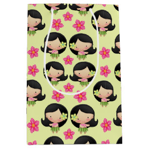 Hawaiian Hula Girl Geschenktasche Mittlere Geschenktüte