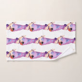 Hawaiian Hula Girl Lila Bath Towel Set (Handtuch)