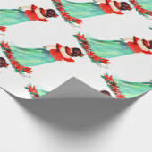 Hawaiian Hula Girl Weihnachtsgeschenk Wrapping Pap Geschenkpapier (Ecke)