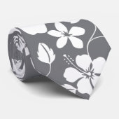 HAWAIIAN HULA (GRAU) KRAWATTE (Gerollt)