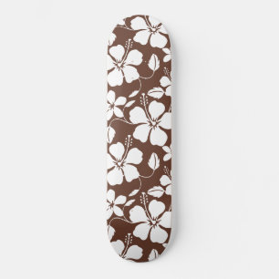 HAWAIIAN HULA (HIBISCUS) BRAUN SKATEBOARD