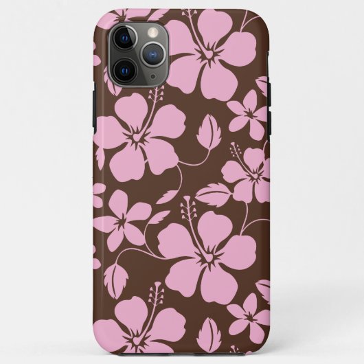 HAWAIIAN HULA (HIBISCUS) BROWN/PINK Case-Mate iPhone HÜLLE (Rückseite)
