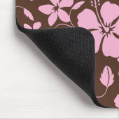 HAWAIIAN HULA (HIBISCUS) BROWN/PINK MOUSEPAD (Ecke)