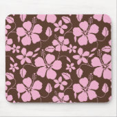 HAWAIIAN HULA (HIBISCUS) BROWN/PINK MOUSEPAD (Vorne)